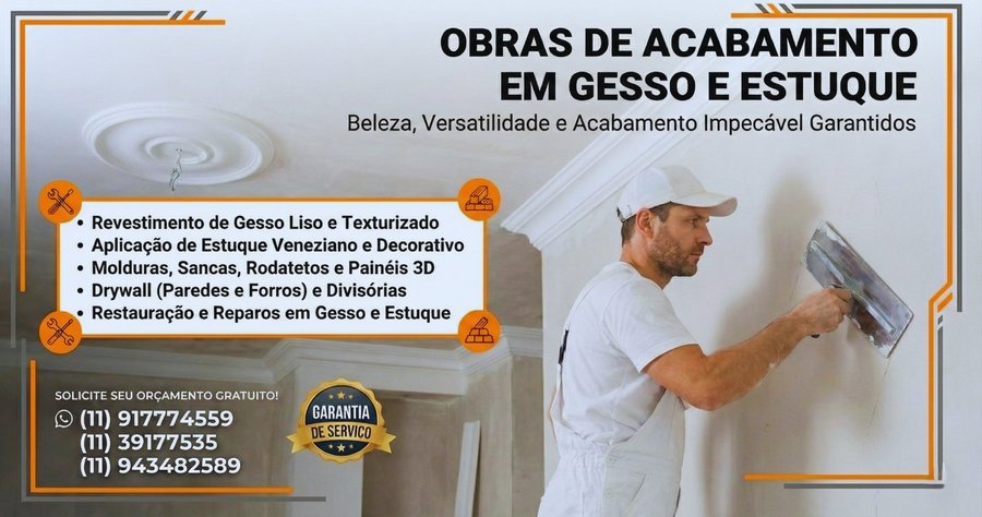 Gesso e Estuque